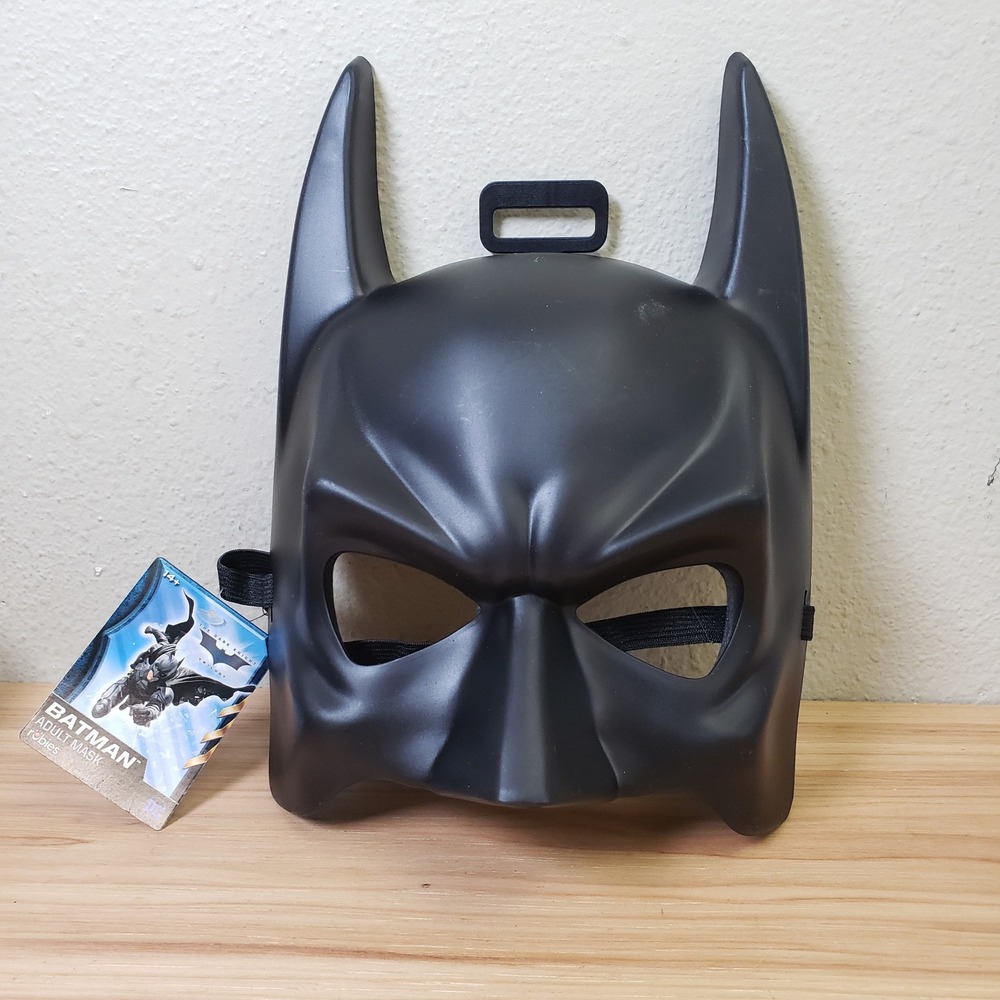 Batman Adult Mask The Dark Night Cosplay Halloween Costume DC Superhero NWT